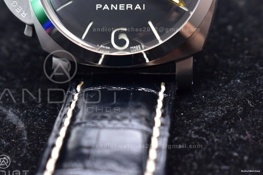 Strap H Best Edition Leather A6497 PAM217 993 XF Black Trendy 1:1 Dial on Y-Incabloc with Superlumed 0216